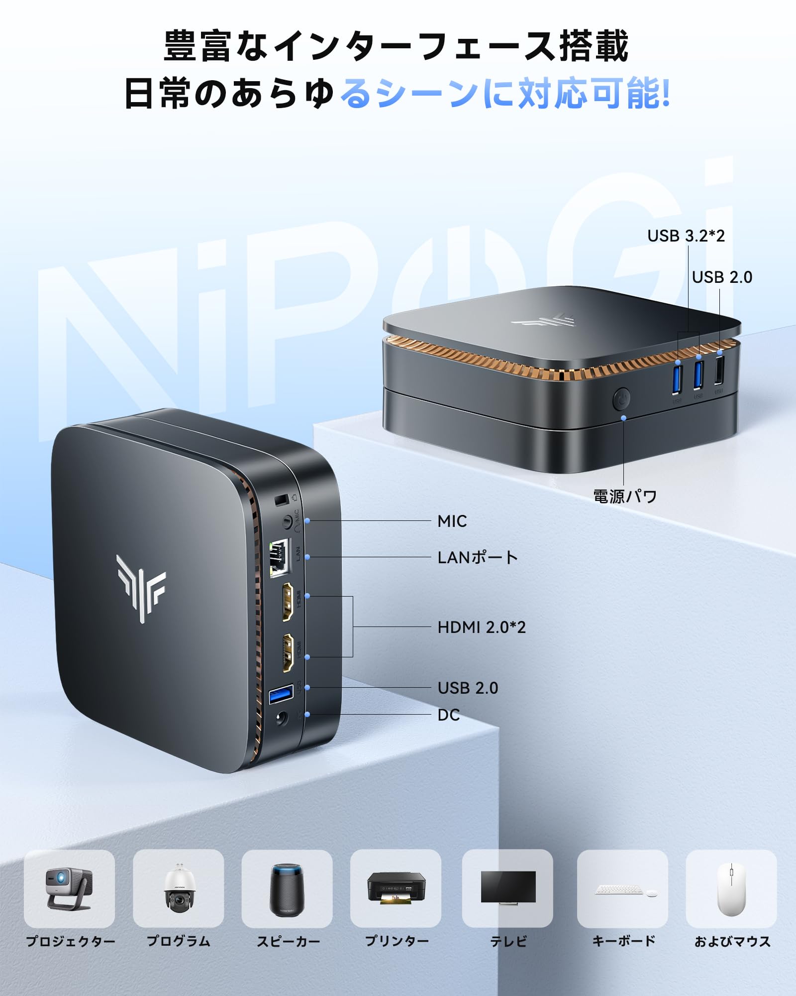 Amazon.co.jp: NiPoGi ミニpc AK1plus 【Intel N97搭載・N150より速い